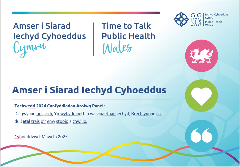 Amser i Siarad Iechyd Cyhoeddus - Tachwedd 2024 Canfyddiadau Arolwg Panel