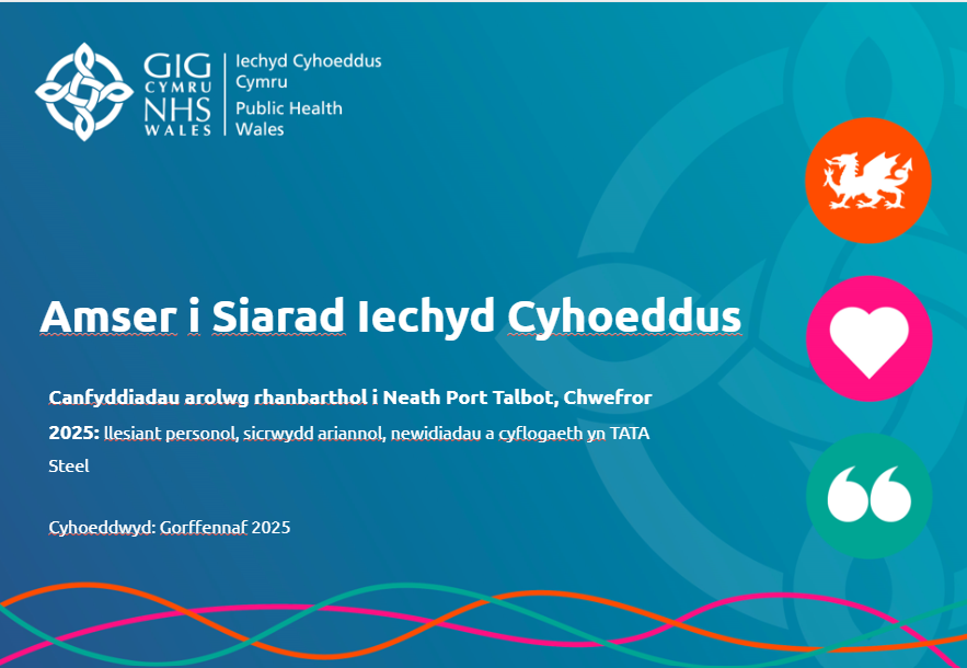 Amser i Siarad Iechyd Cyhoeddus: Canfyddiadau arolwg rhanbarthol i Neath Port Talbot 2025